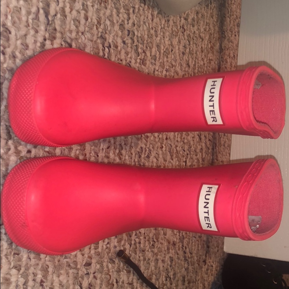 Kids Pink Hunter Boots